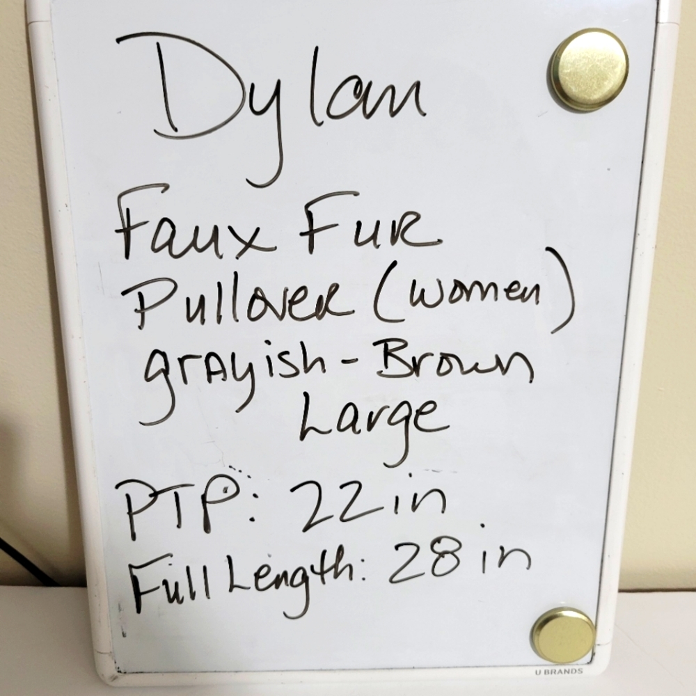 DYLAN faux fur pullover. Large - Picture 7 of 8